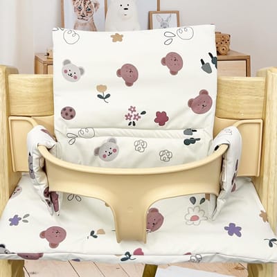 Zachte Stoelkussens voor Hoogstoelen: Verstelbare Kussens voor Baby's en Peuters met Waterdichte Bekleding, Geschikt voor Diverse Hoogstoelen en Meubels