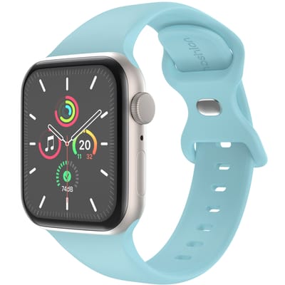 Siliconen⁺ bandje - Geschikt voor Apple Watch 1, 12, 2, 3, 4, 5, 6, 7, 8, 9, 10, 11 (42 mm), SE - 38/40/41 mm - Blauw