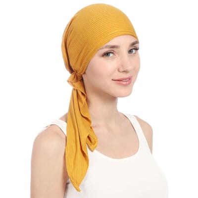 Elastische Katoen Effen Kleur Wikkel Hoofddoek Hoeden Moslim Tulband Muts Voor Vrouwen Binnenste Hijab Hoed Mode Vrouwelijke Turbans Petten beige
