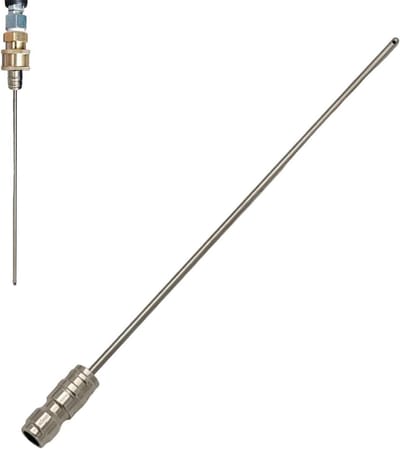Hogedruk Mondstuk - Waterslang Accessoire - Buiten Reinigen - Snelle Koppeling - 21 cm - Staal