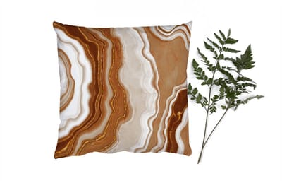 Sierkussens - Kussentjes Woonkamer - 40x40 cm - Edelstenen - Bruin - Agaat - Steen