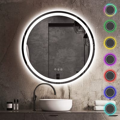 Lumoire® Spiegel Met Verlichting - 80CM Rond - Badkamerspiegel - Badkamer Spiegel