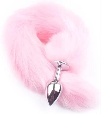 CHPN - Buttplug - Buttplug met staart - Vossenstaart - Roze - Anaal - Plug - Sexspeeltje - Sextoy - Pluche buttplug - Erotiek