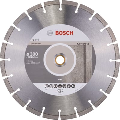 Bosch - Diamantdoorslijpschijf Standard for Concrete 300 x 20,00+25,40 x 2,8 x 10 mm