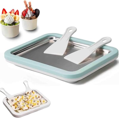 IJsroller Machine - Zelfgemaakte IJs - Desserts Maken - Lichtgewicht Draagbaar - 22.5 x 17.5 cm