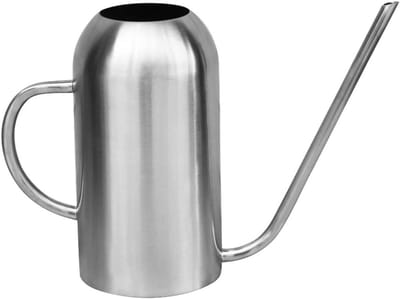 Roestvrijstalen Gieter - Watering Can Lange Tuit - Planten Water Geven - Solide Constructie - 15 Liter - Zilver