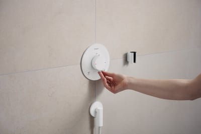 Hansgrohe FixFit Fine S - Wandaansluitbocht, mat wit 28882700