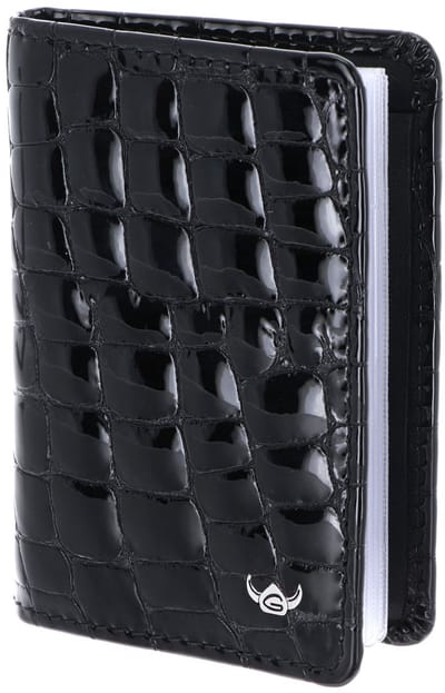 Golden Head Leren kaarthoes Cayenne RFID Protect Kartenetui 4431 Schwarz zwart