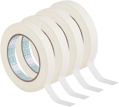 Allecta - Kunstenaarstape wit 1,5 cm breed - 200 meter - Maskerende tape voor schilderen, etiketteren, verpakken