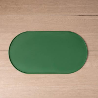 Tapis pour animaux en silicone, antidérapant, imperméable et étanche, set de table, tapis d'alimentation pour chien, tapis d'alimentation pour chat, accessoires pour chat et chien vert