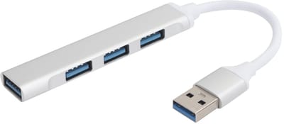 SPHProducts - 4-poorts USB3.0-hub - Ultrasnelle Adapterconverter - Aluminiumlegering - Compact en Lichtgewicht - Plug-and-play - Geschikt voor XP/Vista...