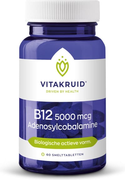 Vitakruid - B12 Adenosyl 5000 Mcg - 2 x 60 tabletten - Voordeelverpakking