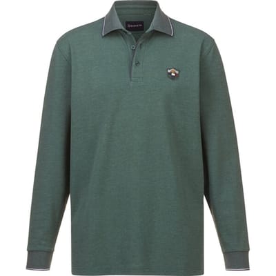 Babista herren Poloshirt Met Lange Mouwen - 48 - groen - Plus Size