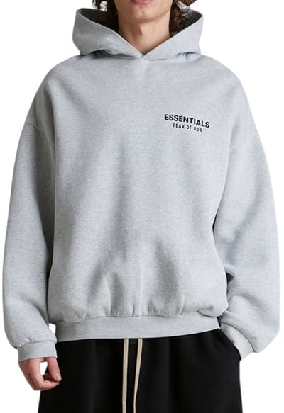 Fear Of God Trui Grijs Fleece Light Heather Hoodie