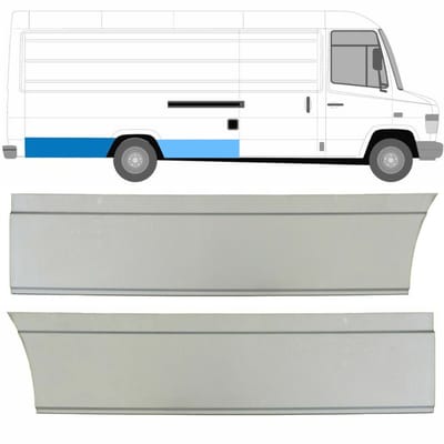 Reparatiepaneel achterspatbord voor Mercedes Vario 1996- / Rechts / Set