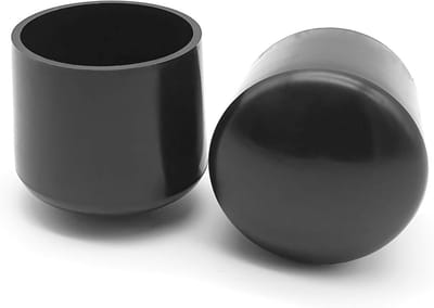 Glijdoppen Set - Kunststof Kapjes - Meubels Beschermen - Stevige Pasvorm - 10 Stuks - Zwart