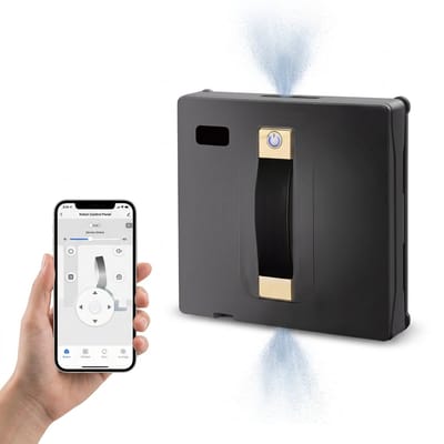 HomeGoodies Robot Ramenwasser - Ruitenreiniger - Ruitenwasser - Ramenreiniger- ABIR WD8 – 3000Pa Zuigkracht, Dubbele Watersproei & Laser Navigatie – App & Afstandsbediening