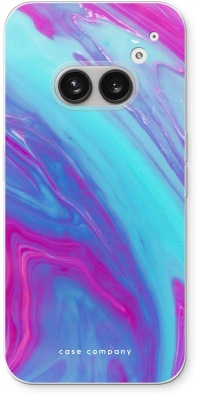 Case Company® - Hoesje geschikt voor Nothing Phone (2a) hoesje - Zweverige regenboog - Soft Cover Telefoonhoesje - Bescherming aan alle Kanten en Schermrand