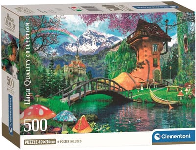 Clementoni - Puzzel - 500 Stukjes - Het Oude Schoenenhuis - Puzzel Voor Volwassenen - High Quality Collection