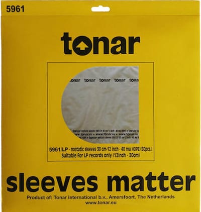 Tonar 5961 - 50 stuks Antistatische LP Binnenhoezen