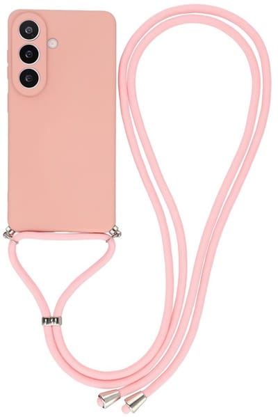 Coverup Hoesje - Geschikt voor Samsung Galaxy A57 Hoesje - Coverup Colour TPU Back Cover met Koord - Roze