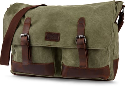 Spencer Groene & Bruine Laptoptas