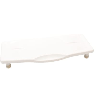 Badplank Cosby - Wit kunststof - breedteverstelling - 71 x 29 x 2.5 - 2,5 kg - Max. bad breedte 68 cm - Max. gebr. gewicht 190 kg.