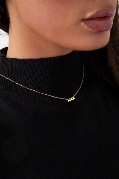 XXX Ketting Amsterdam- Goudkleurig- Stainless Steel