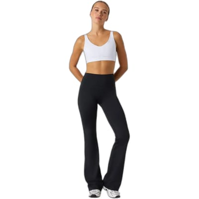 Björn Borg Sportbroek Wijde Pijp Dames - Flare Tight - Gerecycled Polyester - Zwart - Maat XL