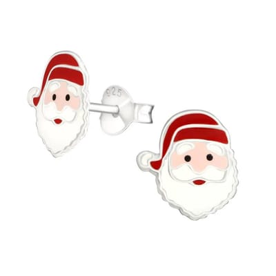 Aramat Jewels | Oorbellen | Kerstman Oorbellen zilver | | | |9mm | Zilver | Kinderen | Verkleurd niet