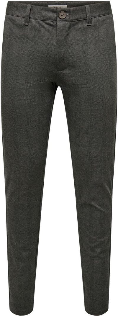 ONLY&SONS - ONSMARK SLIM CHECK 020960 PANT NOOS - Heren - Broeken