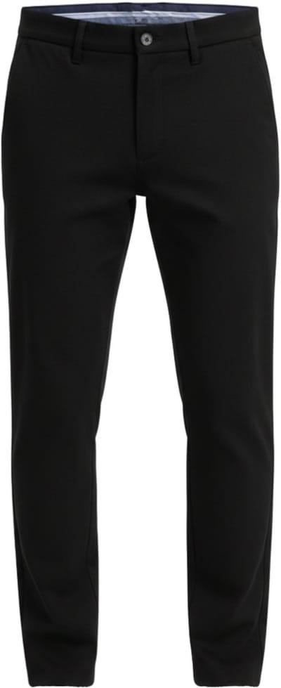 OMBRE Broek - Slim Fit - Katoen - Knopen Zwart XL