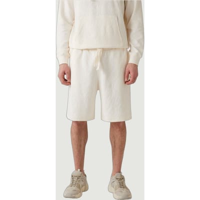 GUESS  Eco Jacquard Shorts Pearl White Primitiv Size: L | Shorts Outlet | Heren | Wit