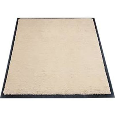 vuilvangmat miltex Eazycare Style, hoekig, antistatisch, UV-bestendig, afwasbaar, high twist nylon & niltril rubber, 750 x 850 mm, licht ivoor