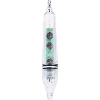Lampe LED Étanche pour la Pêche Lampe Attracteur de Poissons Indicateur Appâts Lumière (lumière verte,17cm) vert clair