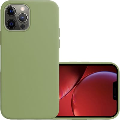 Hoesje - Geschikt voor Apple iPhone 14 Pro - Sterk & Shockproof - Hoes Cover - Siliconen Case - Groen