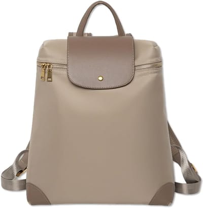 KZQ Rugzak Dames Waterdichte Anti-diefstal Rugtas, Lichtgewicht 15 Inch Laptop Rugzak voor Vrouwen en Meisjes, Mode Reis en Werktas, Casual Dagrugzak (Khaki)