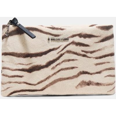 Stradivarius Platte toilettas met print  Ecru OS