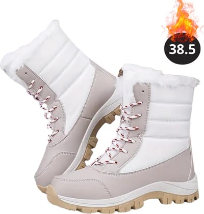 Nivard Snowboots - Sneeuwschoenen - Sneeuwboots - Dames - Wintersport - Ski - Skischoenen - Lichtgrijs - 38.5- Laarzen