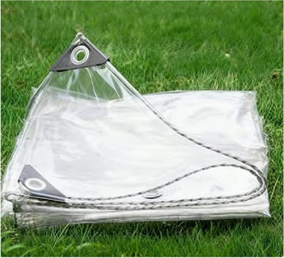 Waterdicht Zeil - Grondzeil Beschermhoes - Buiten Beschermen - Versterkte Oogjes - 3.5 x 6 m - Wit
