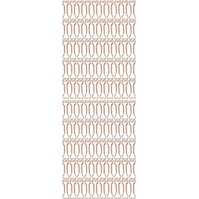 100 stuks Vormige Paperclips Galvaniseren Rose Goud Serie Metaal Draagbaar Schattig Kantoorclips voor beige