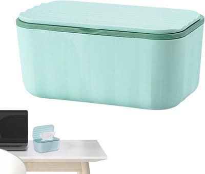Babydoekjes Dispenser - Opbergdoos Doekjes - Hygiënisch Opbergen - Luchtdicht Deksel - 20x12x9.5 cm - Groen