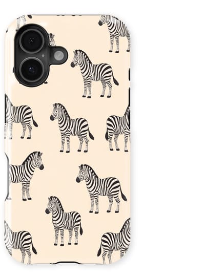 Safari Tough Case geschikt voor iPhone 17 | Premium hoesje met Safari Dieren Design | Geschikt voor Mag | Dieren Print Backcover geschikt voor iPhone 17 Zebra