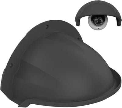 Camera Beschermdak - Beveiliging Afdekking - Buiten Installatie - Stofdicht Weerbestendig - 27x22x1 cm - Zwart