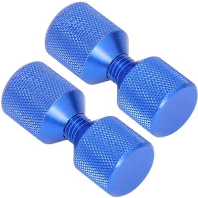 Set van 2 flensuitlijnpennen, geanodiseerd aluminium, 1-1 8 inch flens, dubbele gaten, geschikt voor flenzen van 0,5 tot 14 inch en een draagvermogen van 150 LB. Blue