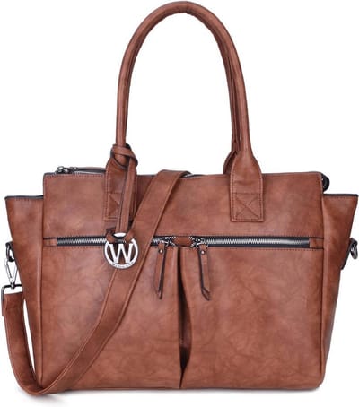 Wimona Catarina One 2031 Schoudertas / Laptoptas - Cognac