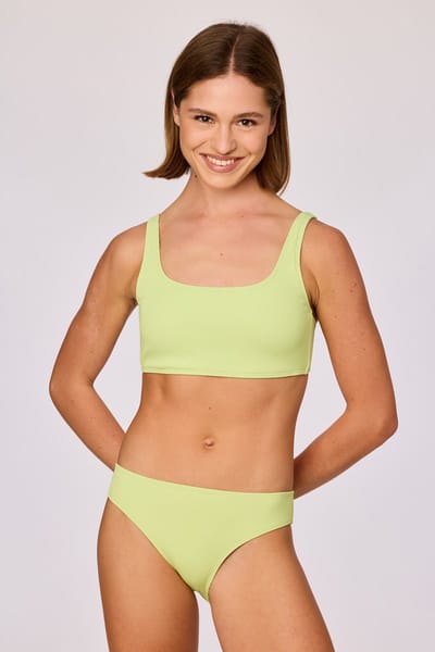 Woody bikini lichtgroen - maat 140/10J