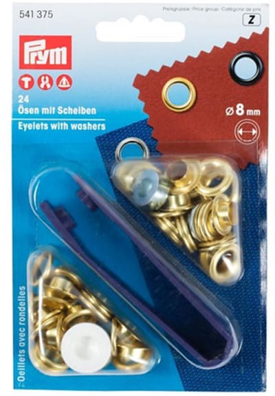 PRYM Ringen met schijven MS 4,0 mm goudkleurig 542408 - Prym