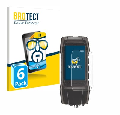 BROTECT - Screenprotector voor Testo 300 - Folie Beschermfolie transparant 6 Stuks