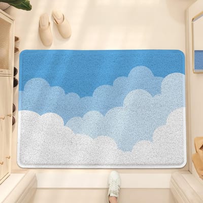 Kleine Verse Ins Vloermat Entree Deur Vlekbestendig Draadring Huis Entree Deur Schrapend Stof Stof Antislip Voetmat 45*75cm gray